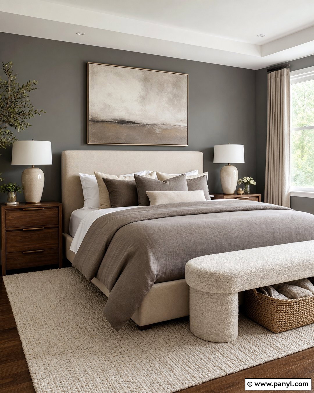 Gray Walls With Taupe Bedding - 20 Gray Walls Neutral Decor Ideas