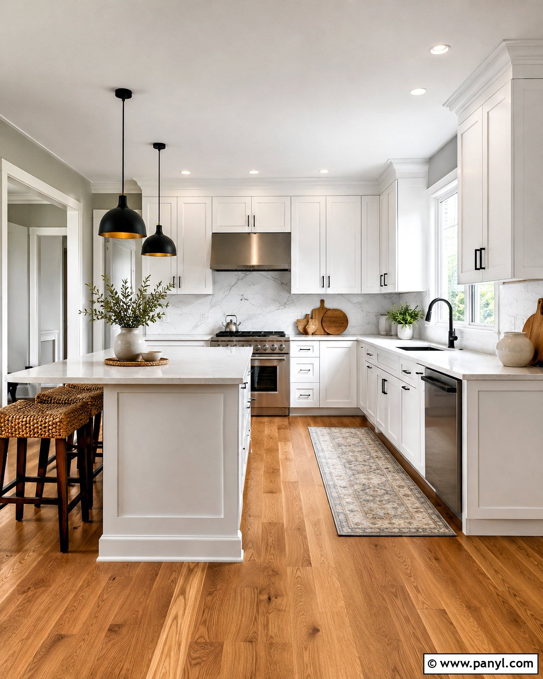 Gray Walls With White Trim And White Cabinets - 20 White Trim With Gray Walls