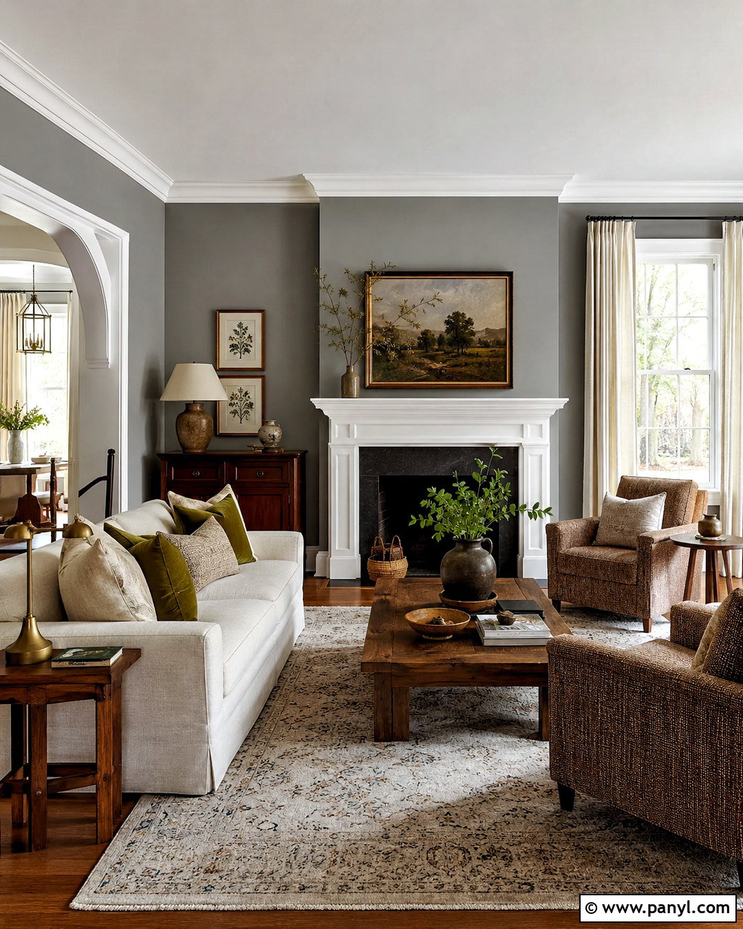 Gray Walls With White Trim And Wood Floors - 20 White Trim With Gray Walls