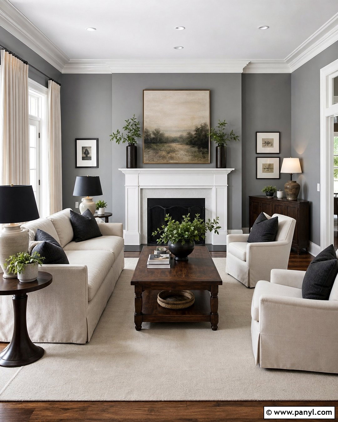 Gray Walls With White Trim - 20 Gray Walls Neutral Decor Ideas