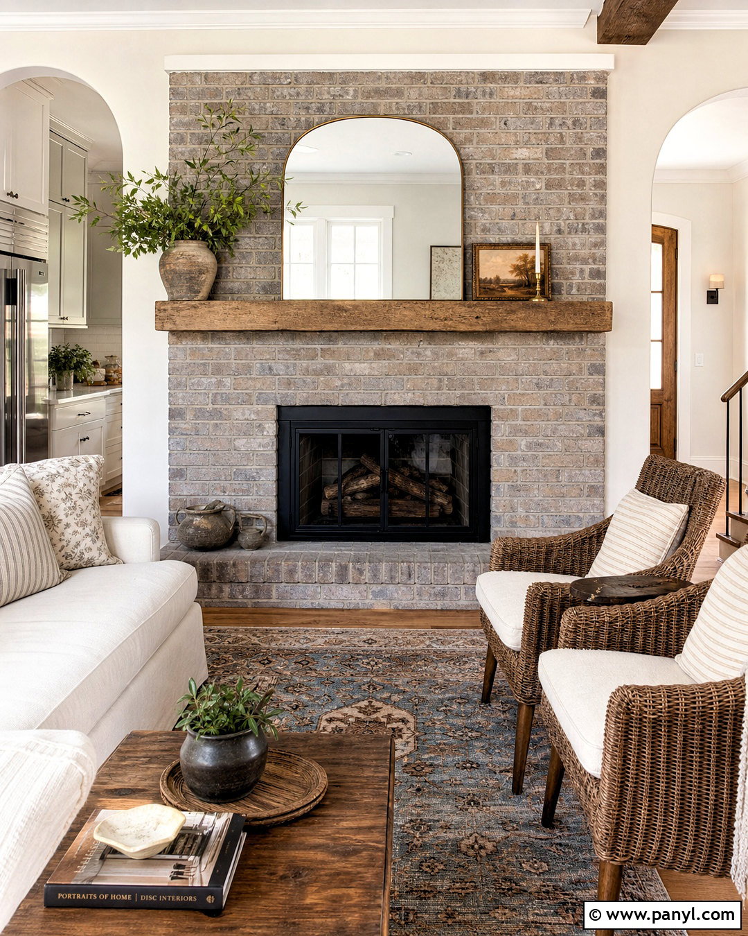 Gray Washed Brick Fireplace - 20 gray fireplace brick painted ideas