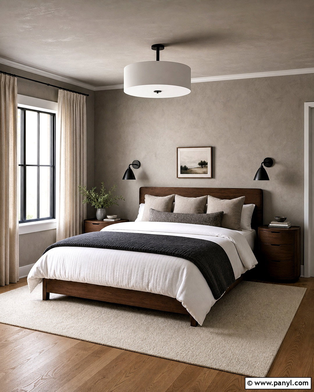 Gray Washed Wall Bedroom - 20 washed wall paint effect ideas