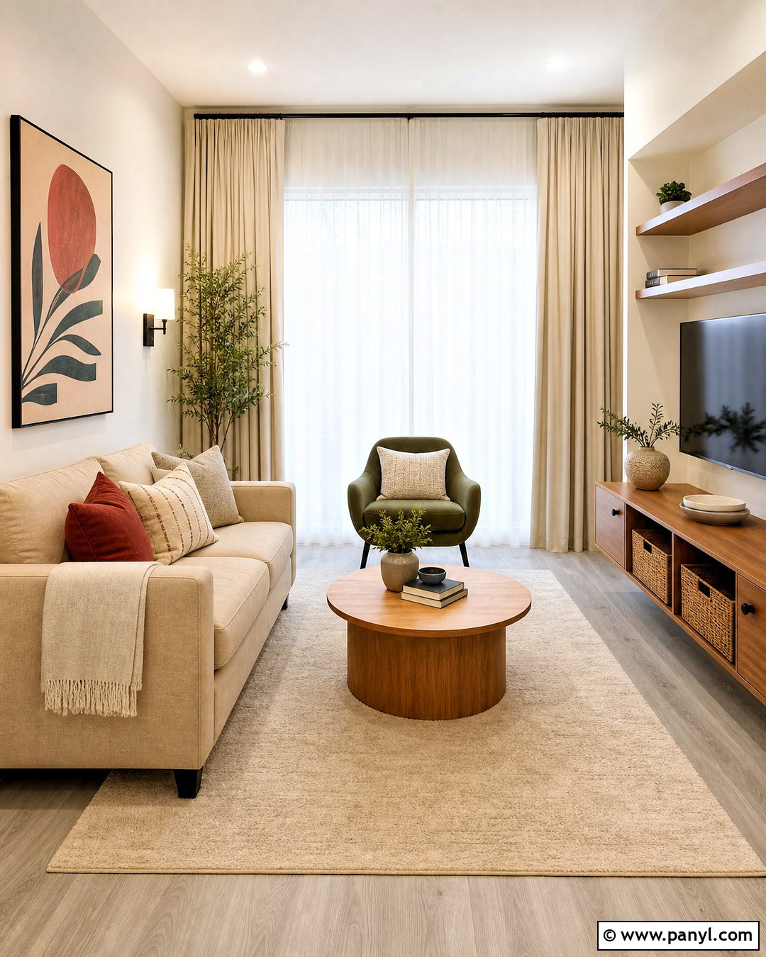 Gray Wood Floors In A Small Living Room - 20 gray wood floors living room decor ideas