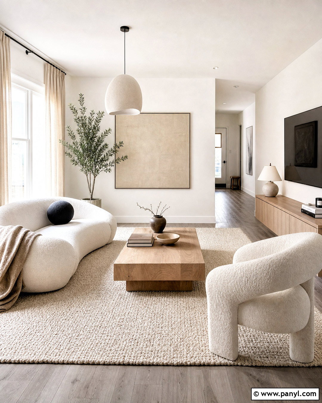 Gray Wood Floors With Minimalist Decor - 20 gray wood floors living room decor ideas