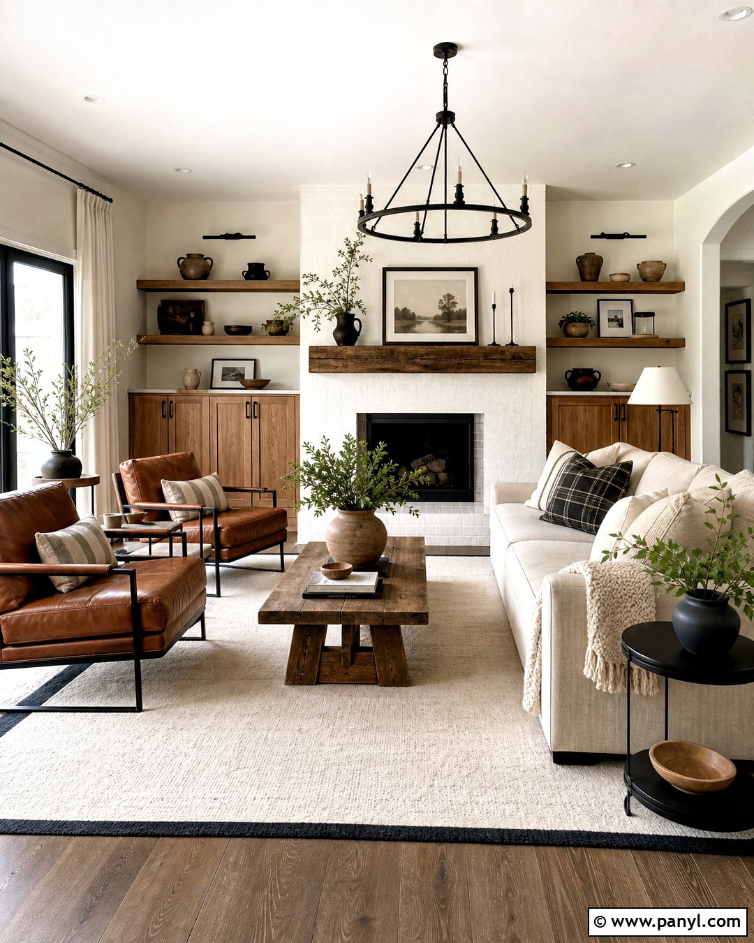Gray Wood Floors With Modern Farmhouse Decor - 20 gray wood floors living room decor ideas