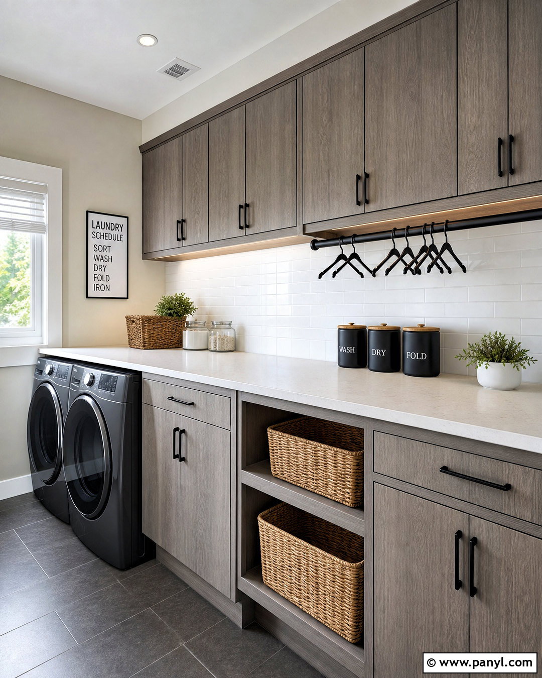 Gray Wood Grain Texture Laundry Room - 20 grain texture ideas
