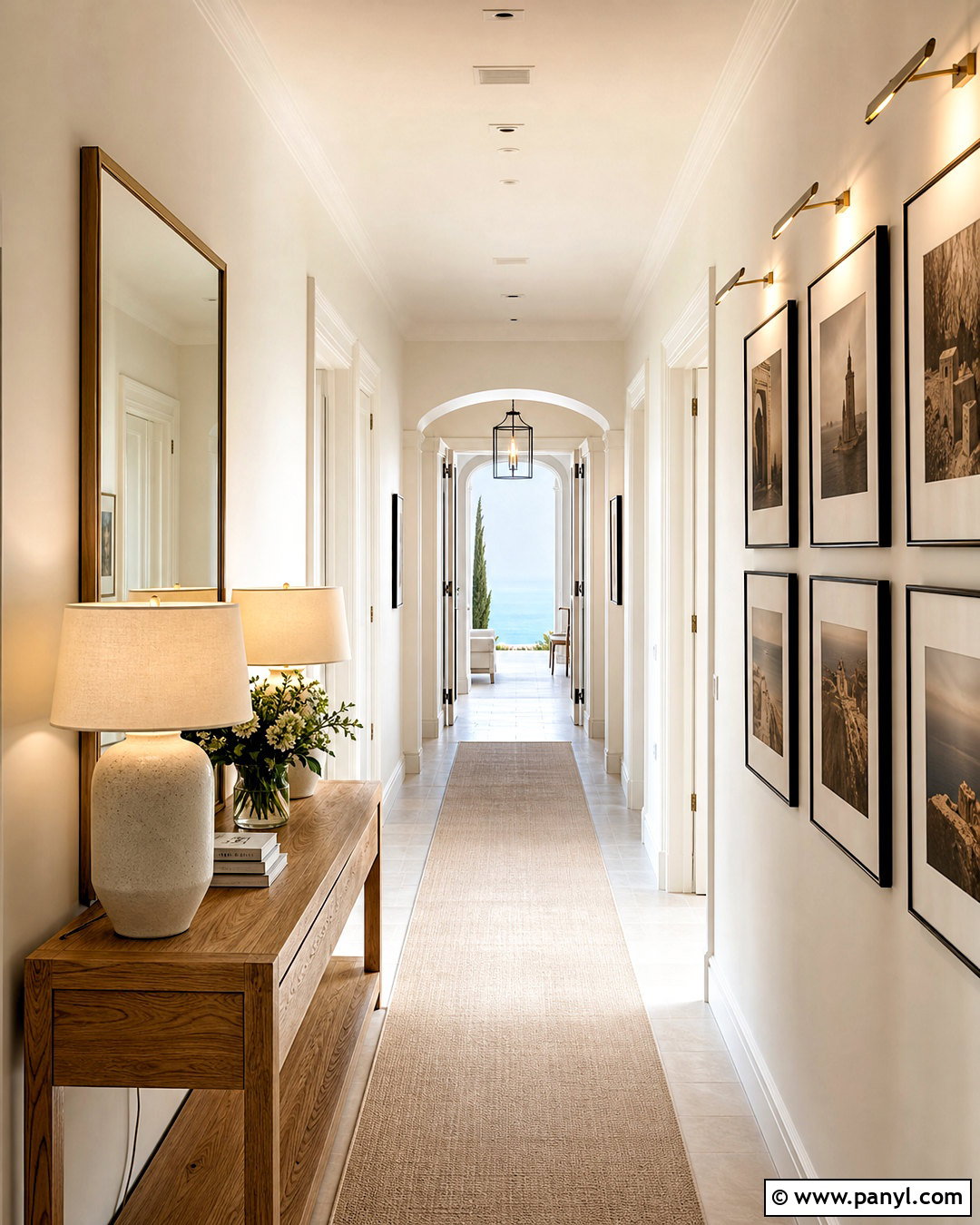 Greek Villa Hallway With Picture Frames - 20 greek vanilla sherwin williams ideas