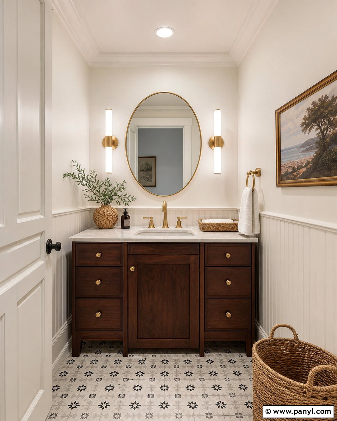 Greek Villa Walls In A Powder Room - 30 sherwin williams greek villa walls