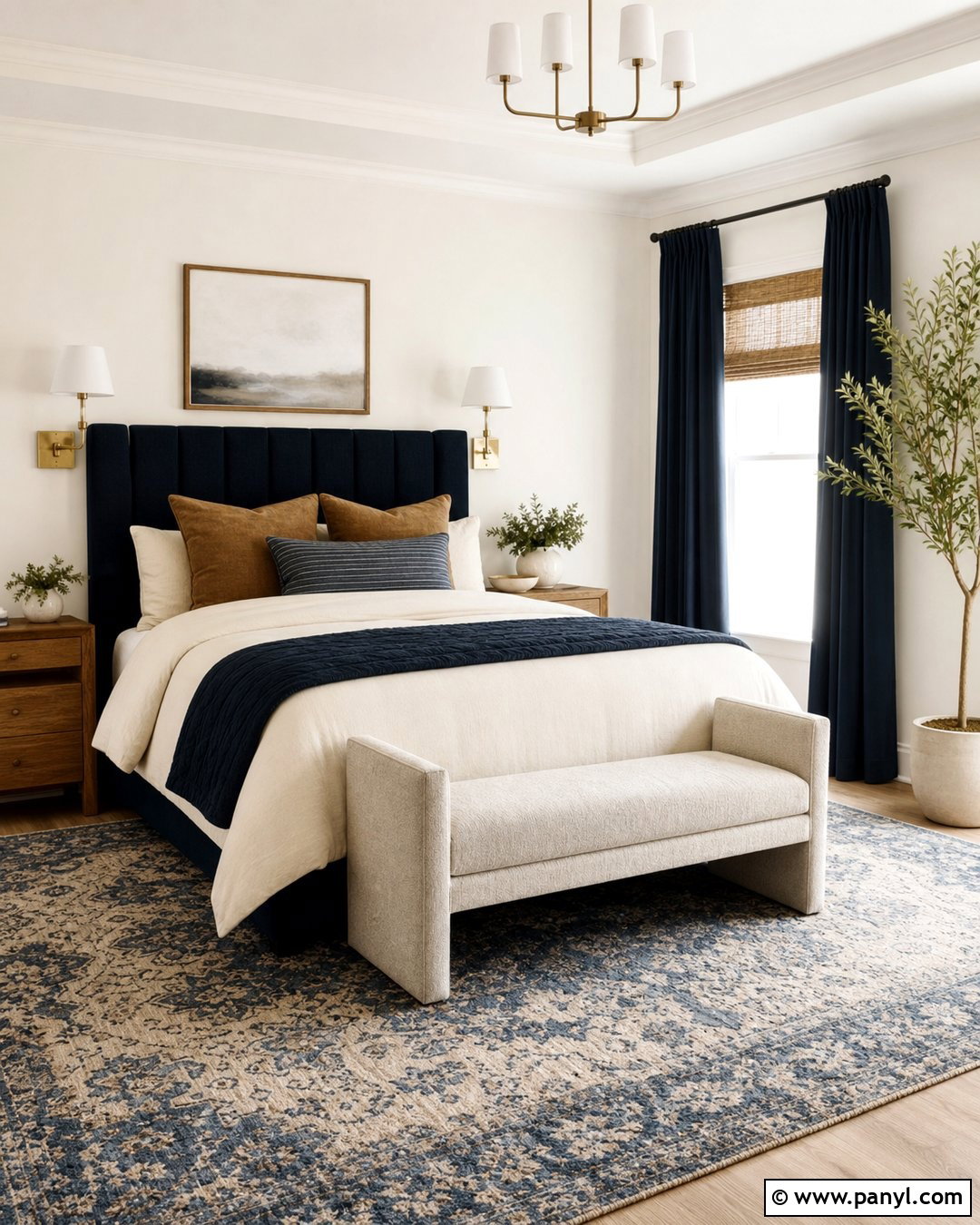 Greek Villa Walls With A Navy Bedroom - 30 sherwin williams greek villa walls