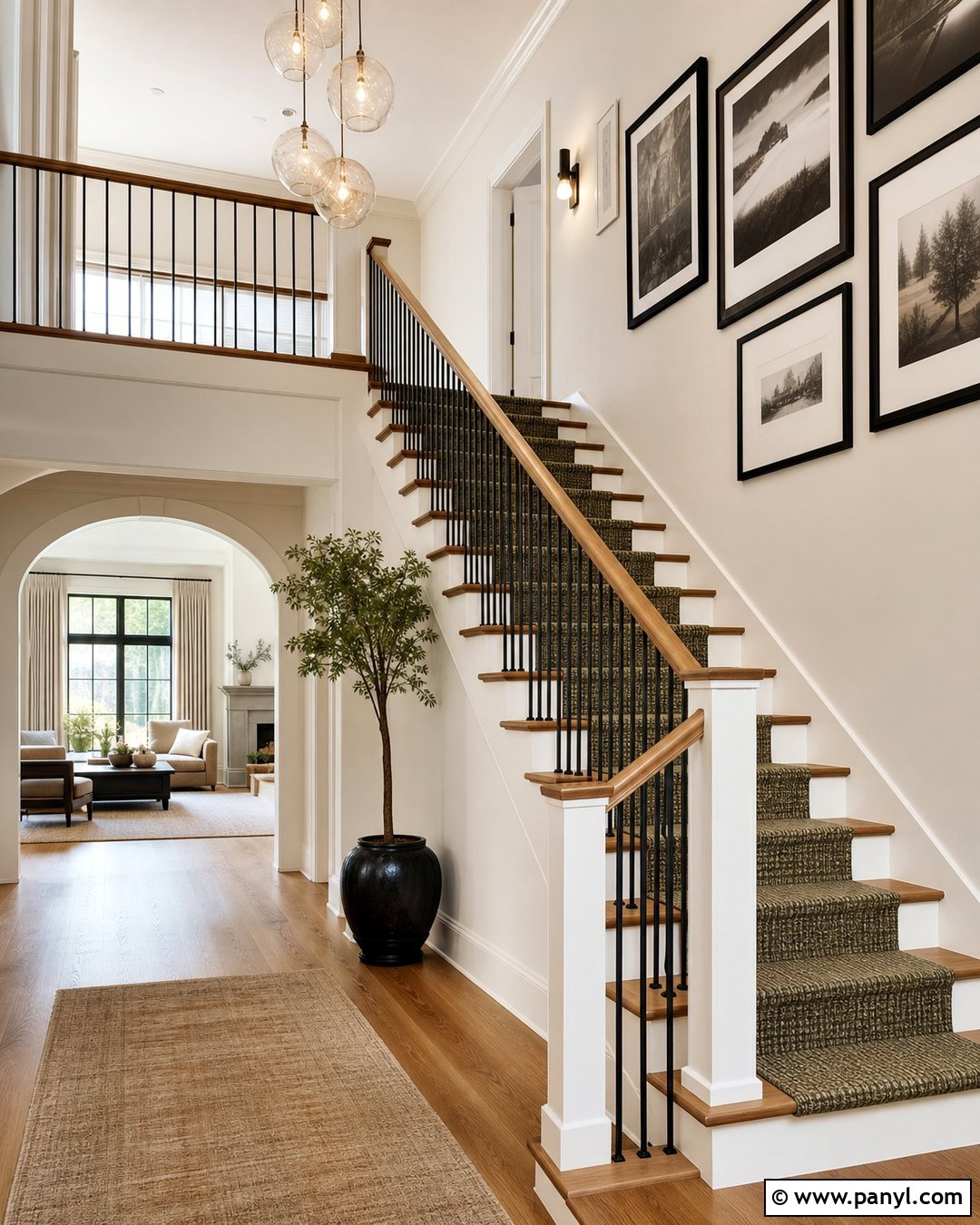 Greek Villa Walls With A Wood Staircase - 30 sherwin williams greek villa walls