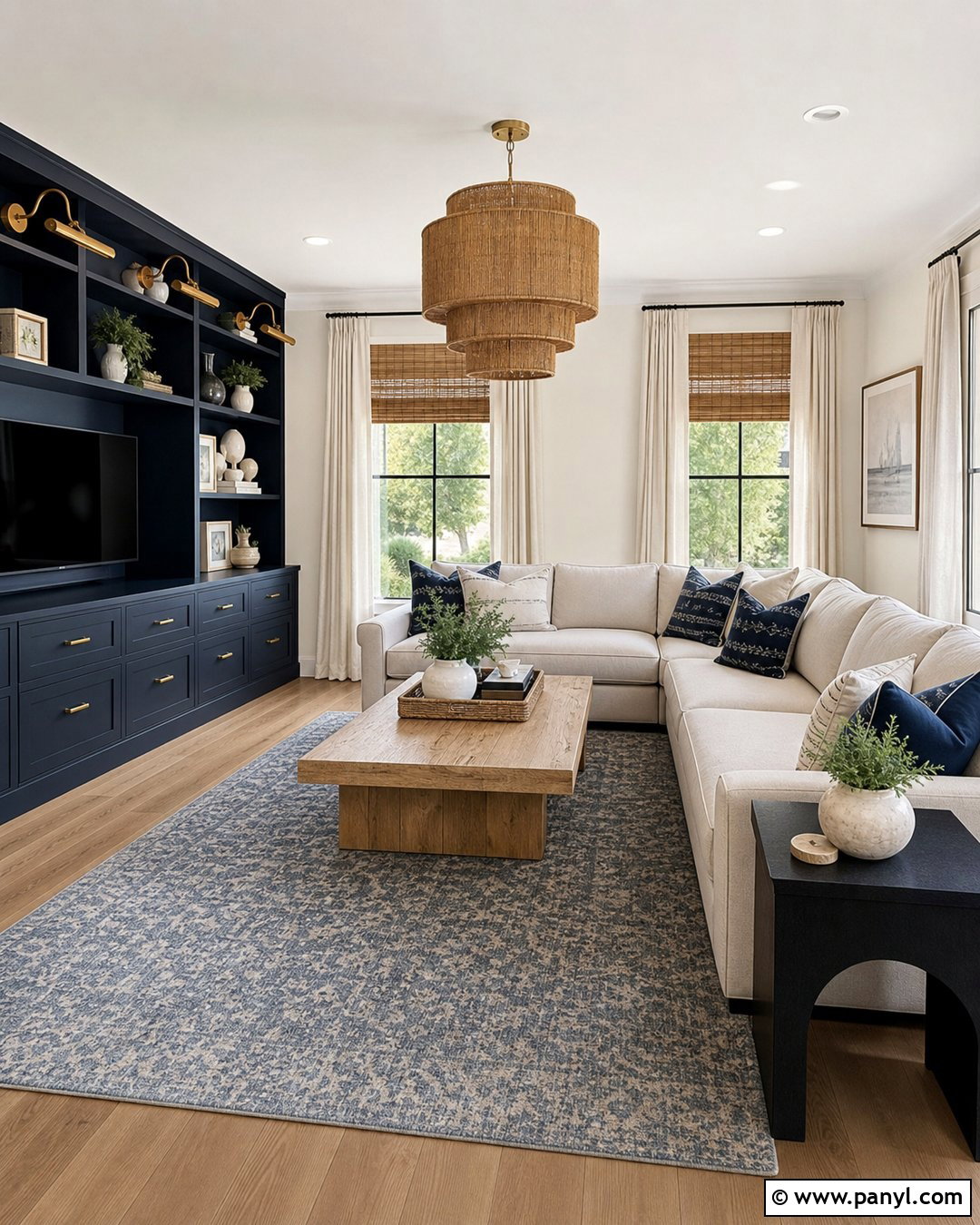 Greek Villa Walls With Navy Accents - 30 sherwin williams greek villa walls