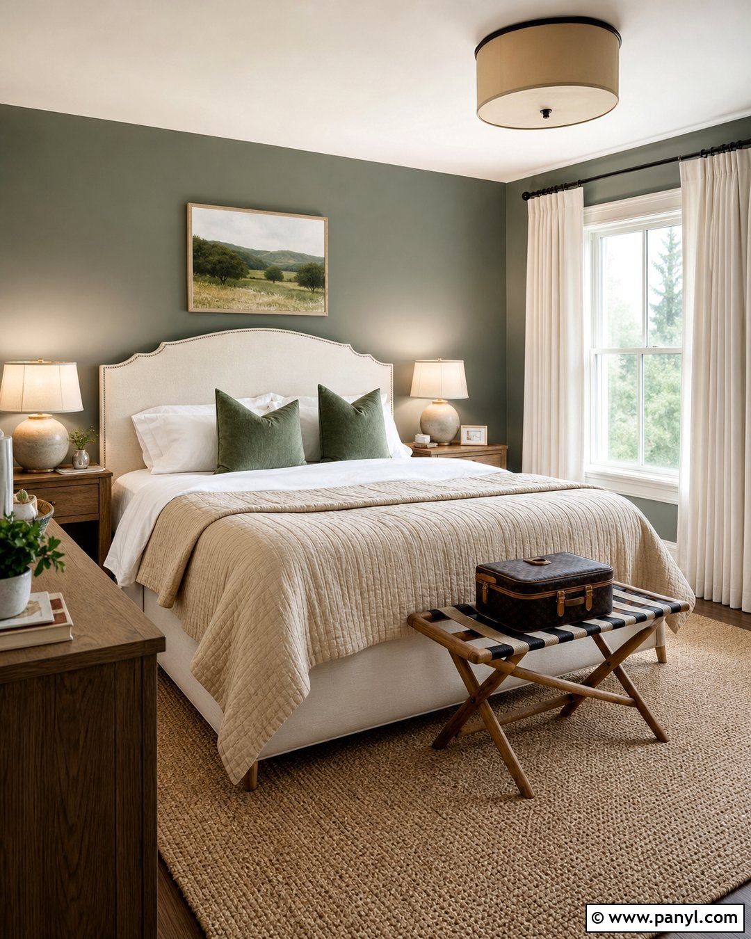 Green Accent Wall Guest Bedroom - 35 green accent walls