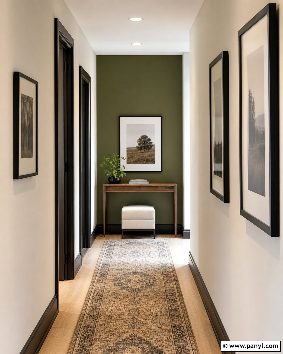 Green Accent Wall Hallway - 50 green accent wall ideas
