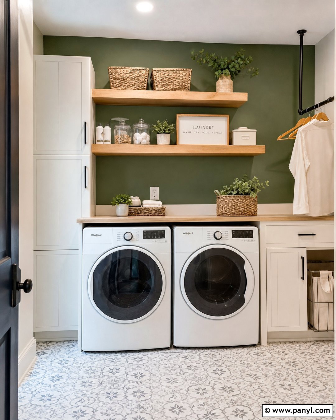 Green Accent Wall Laundry Room - 50 green accent wall ideas