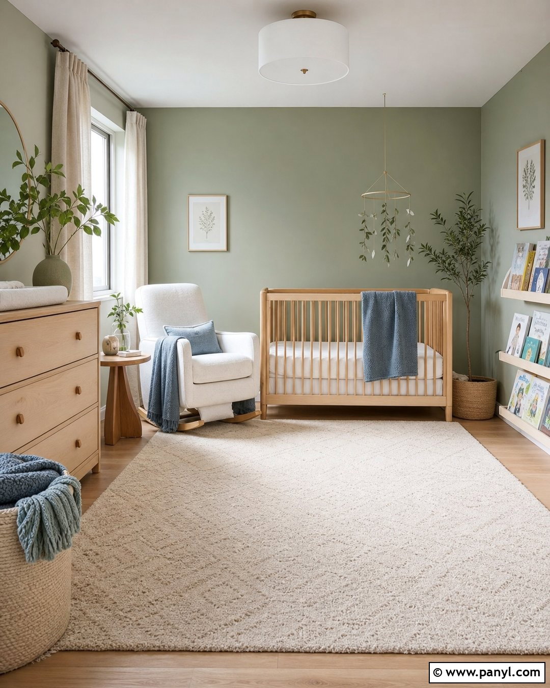 Green Accent Wall Nursery - 35 green accent walls