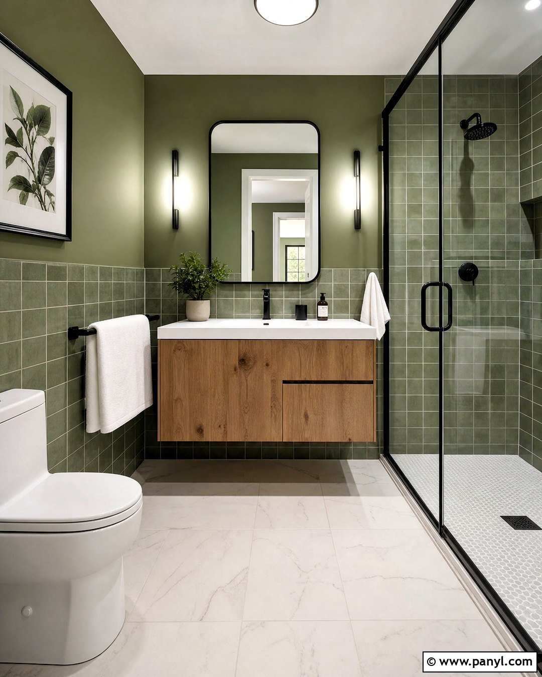 Green And Black Guest Bathroom - 20 green guest bathroom ideas