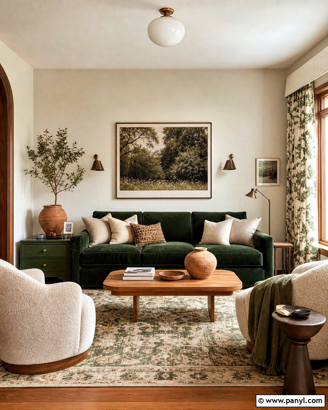 Green And Cream Living Room - 20 green room design ideas