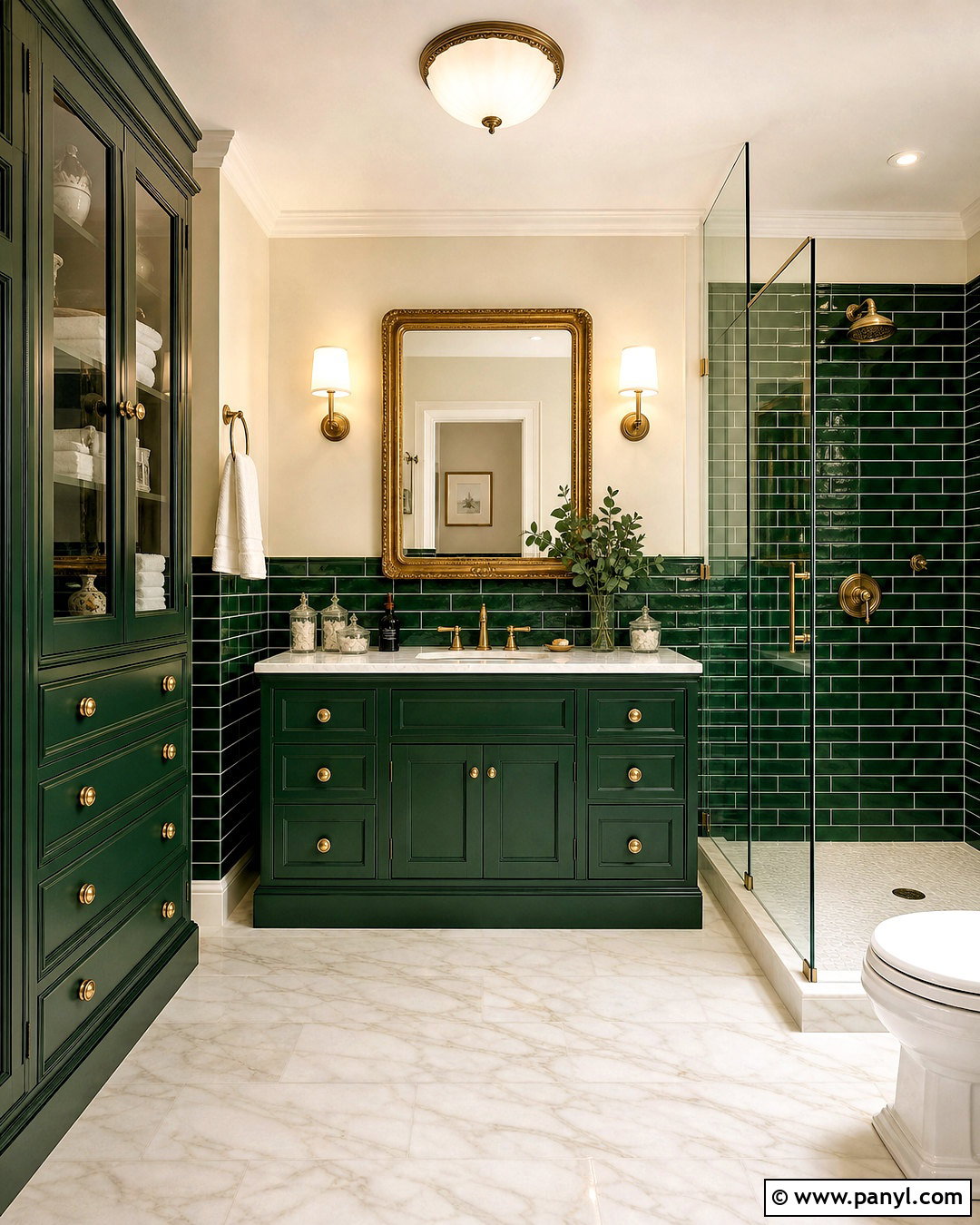 Green And Gold Bathroom - 20 green bathroom inspiration ideas