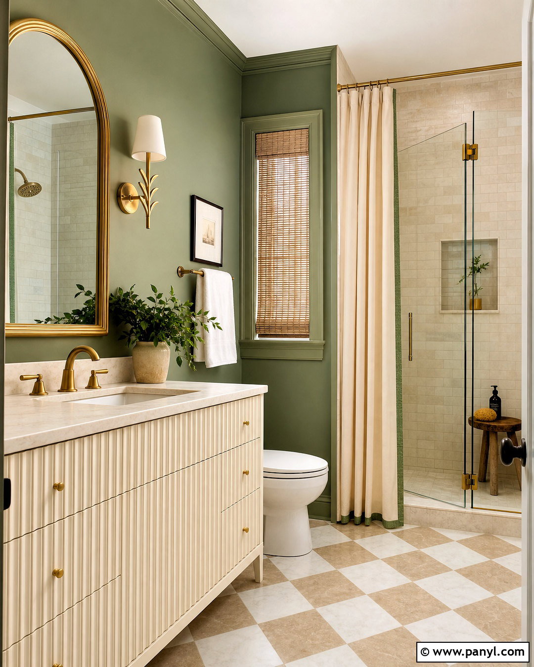 20 Green Guest Bathroom Ideas for a Relaxing, Stylish Space