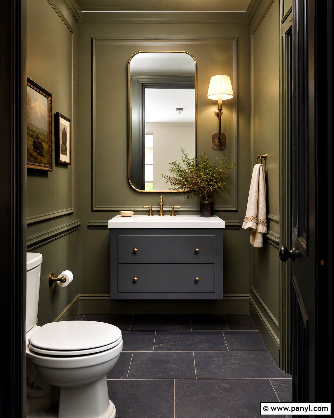 Green And Grey Powder Room - 20 grey and green bathroom ideas
