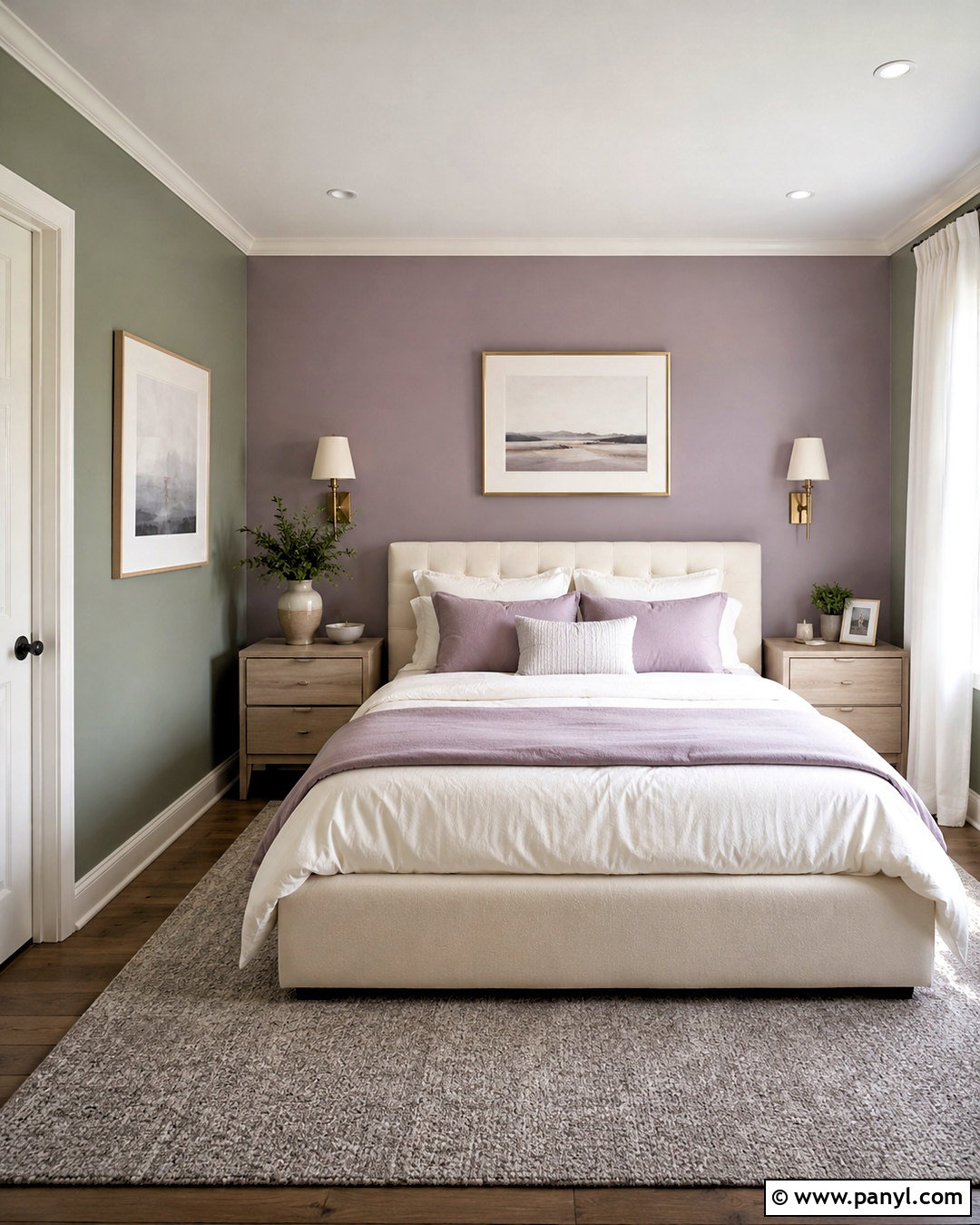 Green And Lavender Walls - 20 Wall Color Combination With Green Ideas