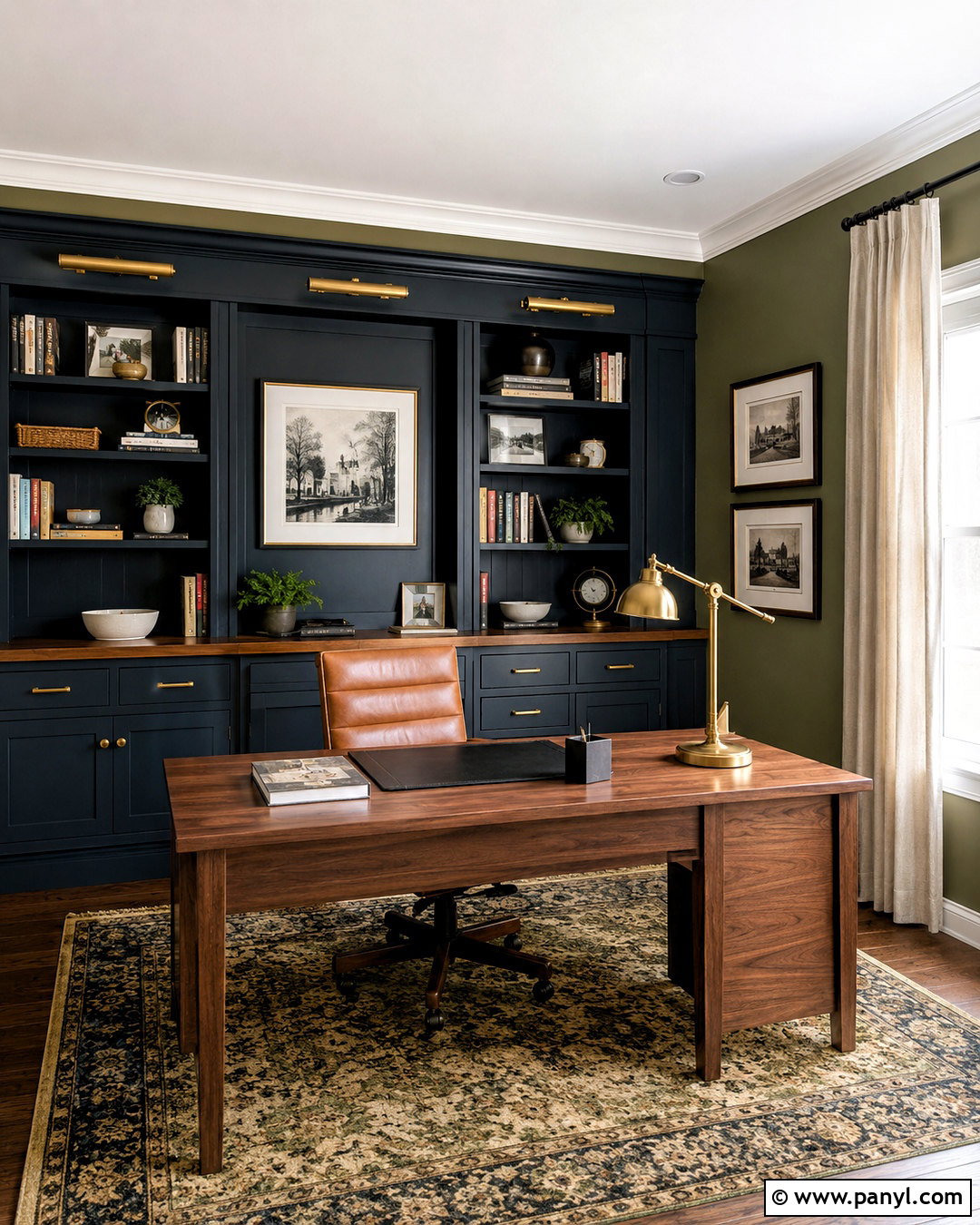 Green And Navy Blue Walls - 20 Wall Color Combination With Green Ideas