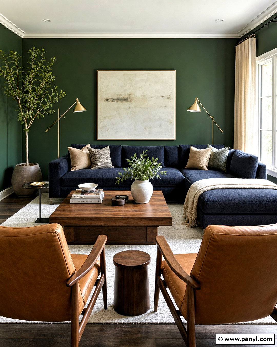 20 Moody Green Living Room Ideas for a Cozy Designer Look