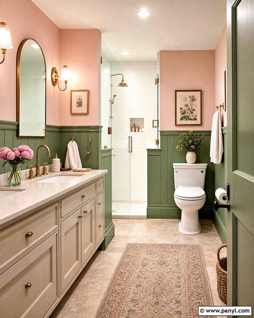 Green And Pink Bathroom - 20 safe green bathroom ideas