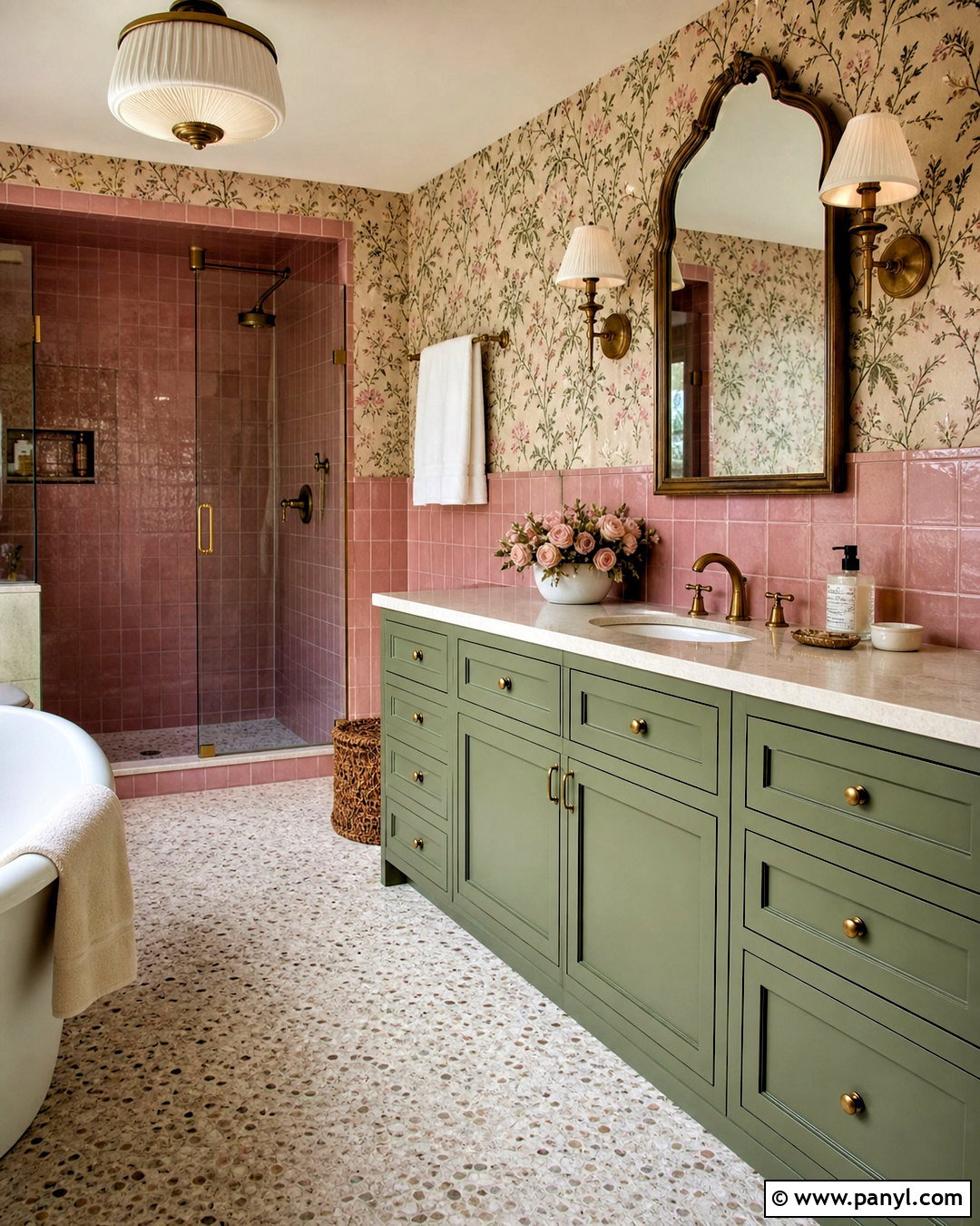 Green And Pink Bathroom - 20 green bathroom inspiration ideas