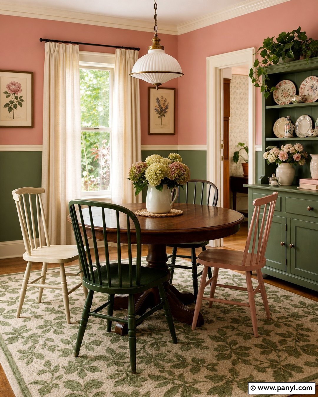 Green And Pink Two Tone Walls - 45 two tone walls