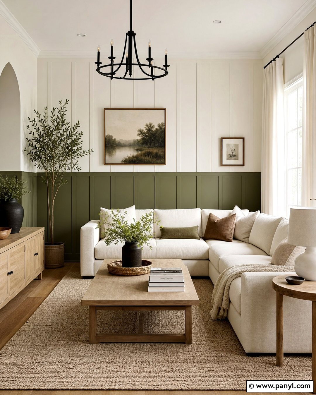 Green And White Board And Batten Walls - 30 Green And White Walls