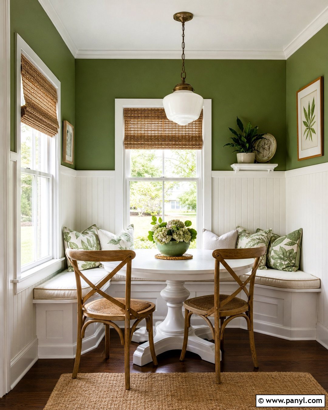Green And White Breakfast Nook Walls - 30 Green And White Walls