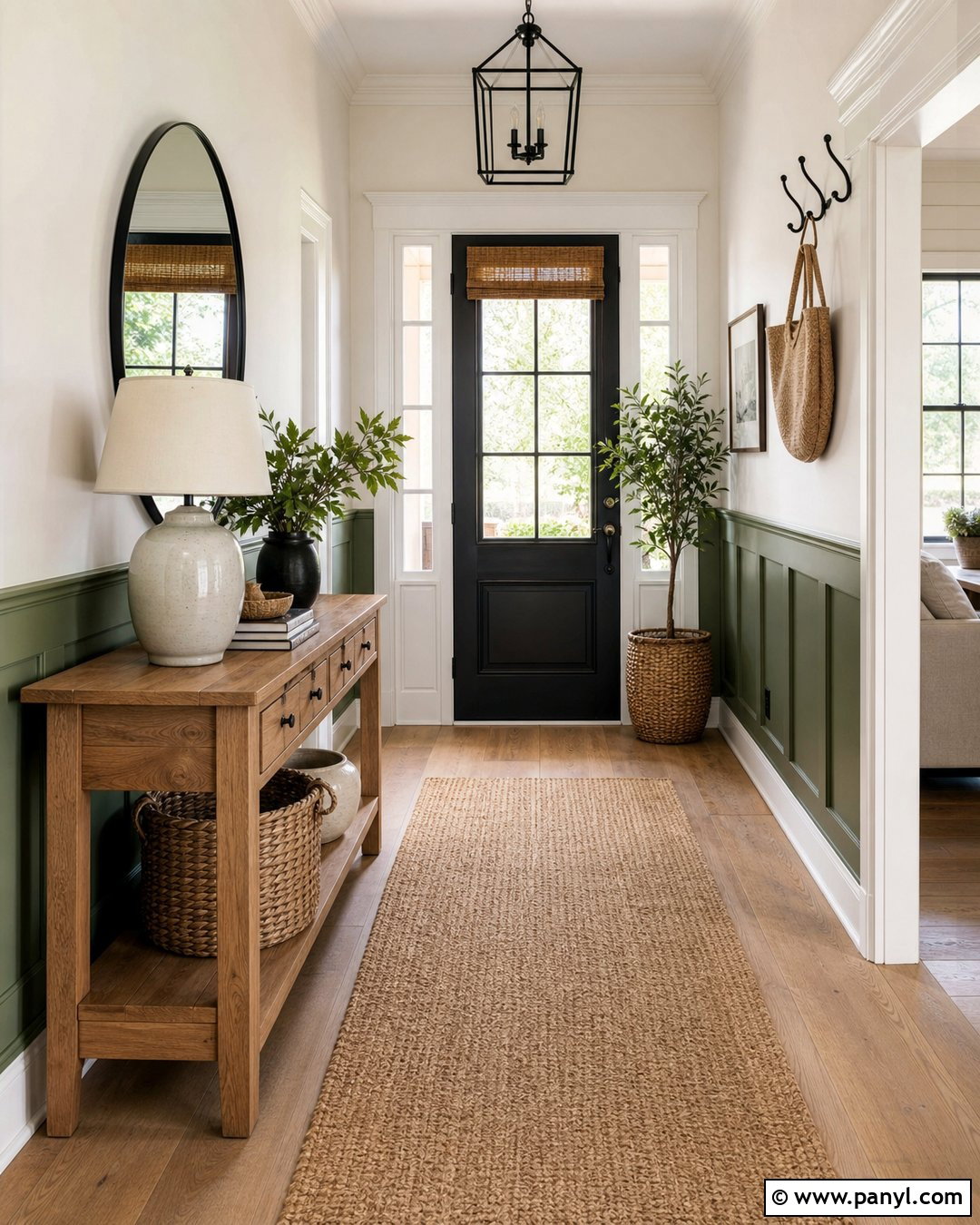 Green And White Entryway Walls - 30 Green And White Walls