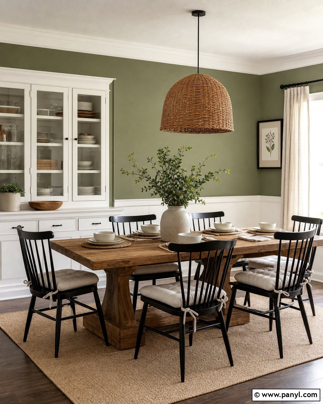 Green And White Farmhouse Walls - 30 Green And White Walls