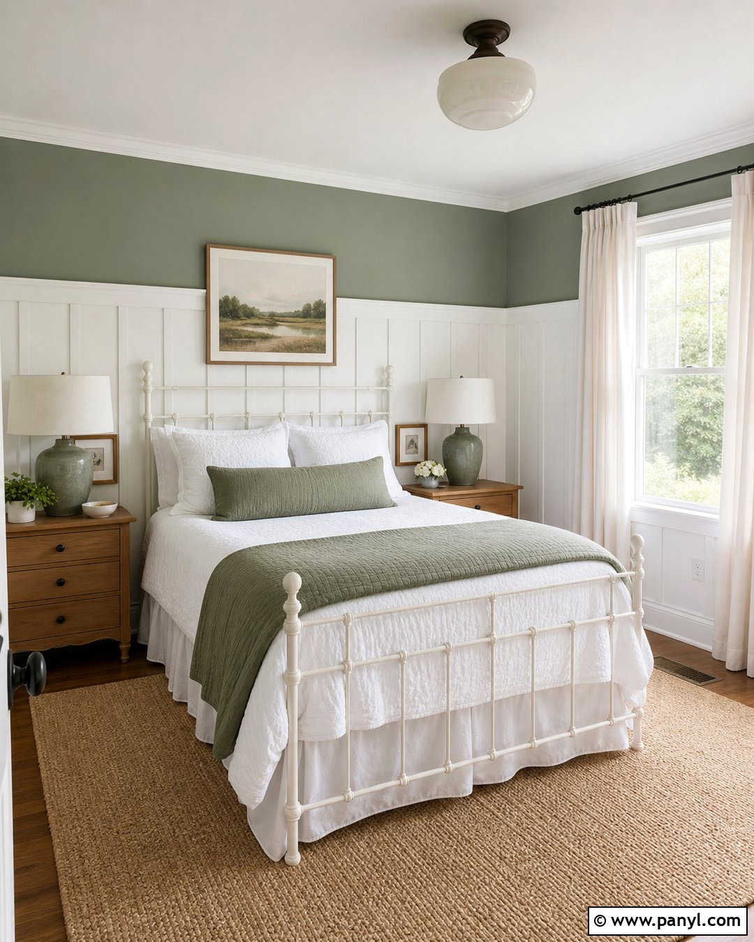 Green And White Guest Bedroom Walls - 30 Green And White Walls