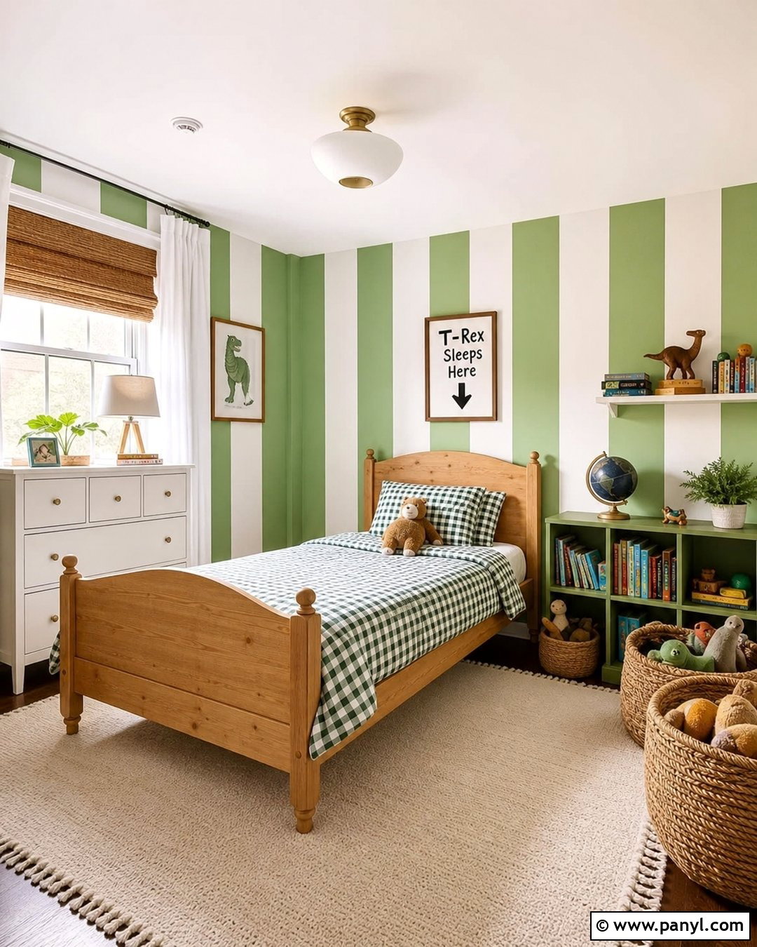Green And White Kids Bedroom Walls - 30 Green And White Walls