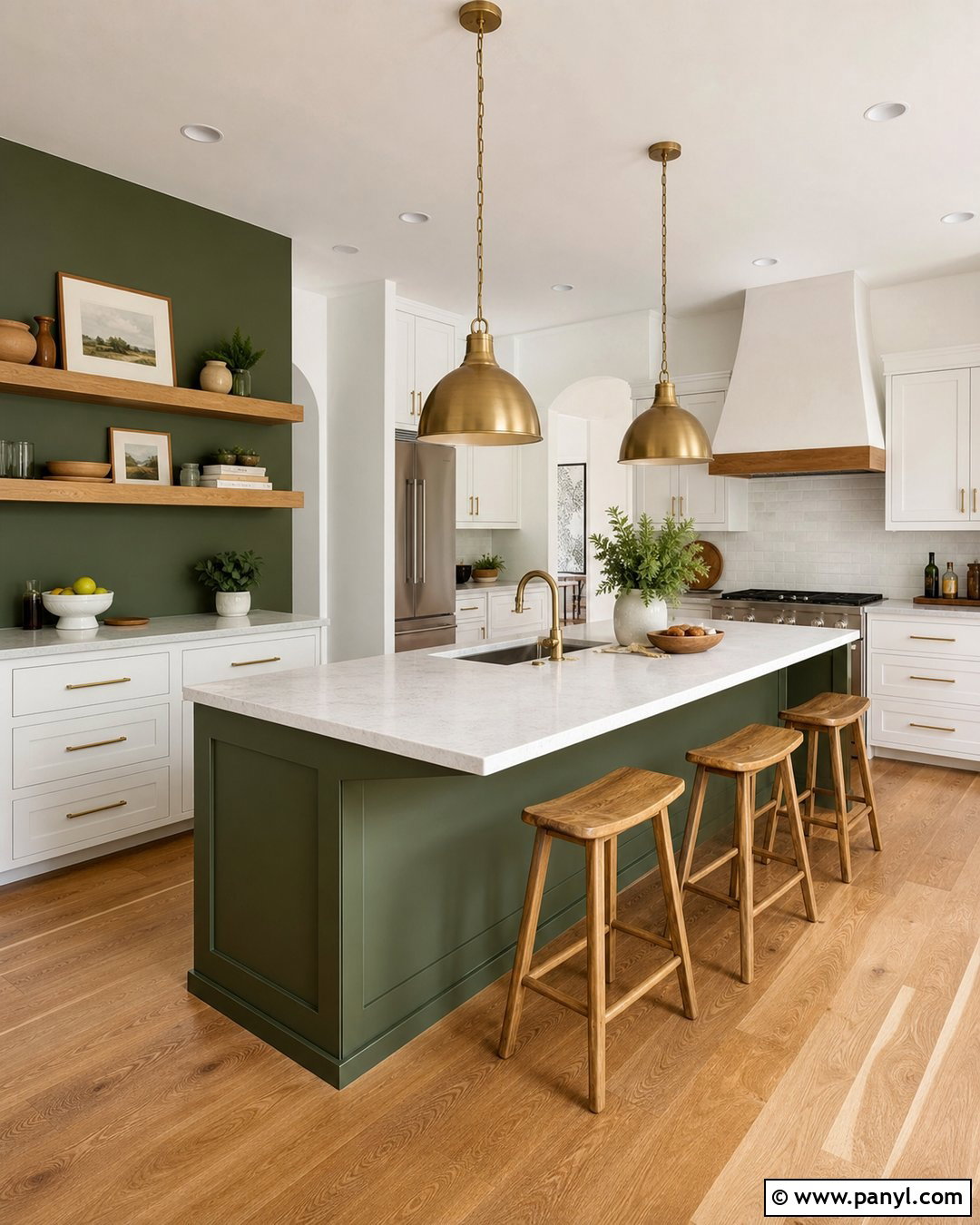 30 Green and White Walls for Fresh, Serene Modern Rooms