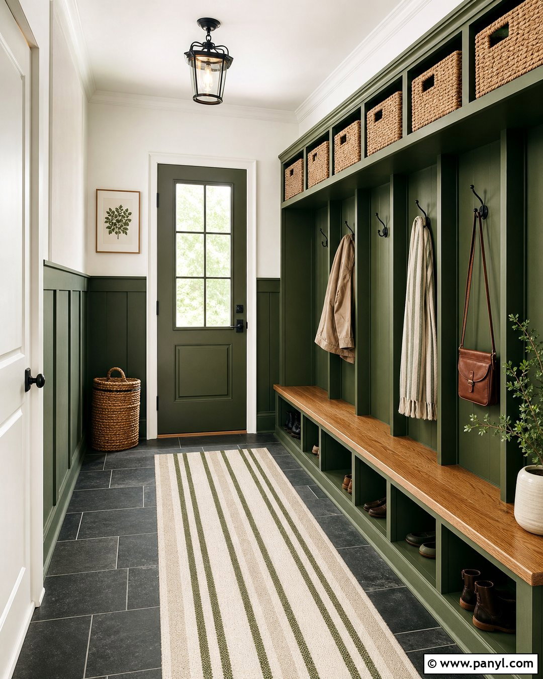 Green And White Mudroom Walls - 30 Green And White Walls