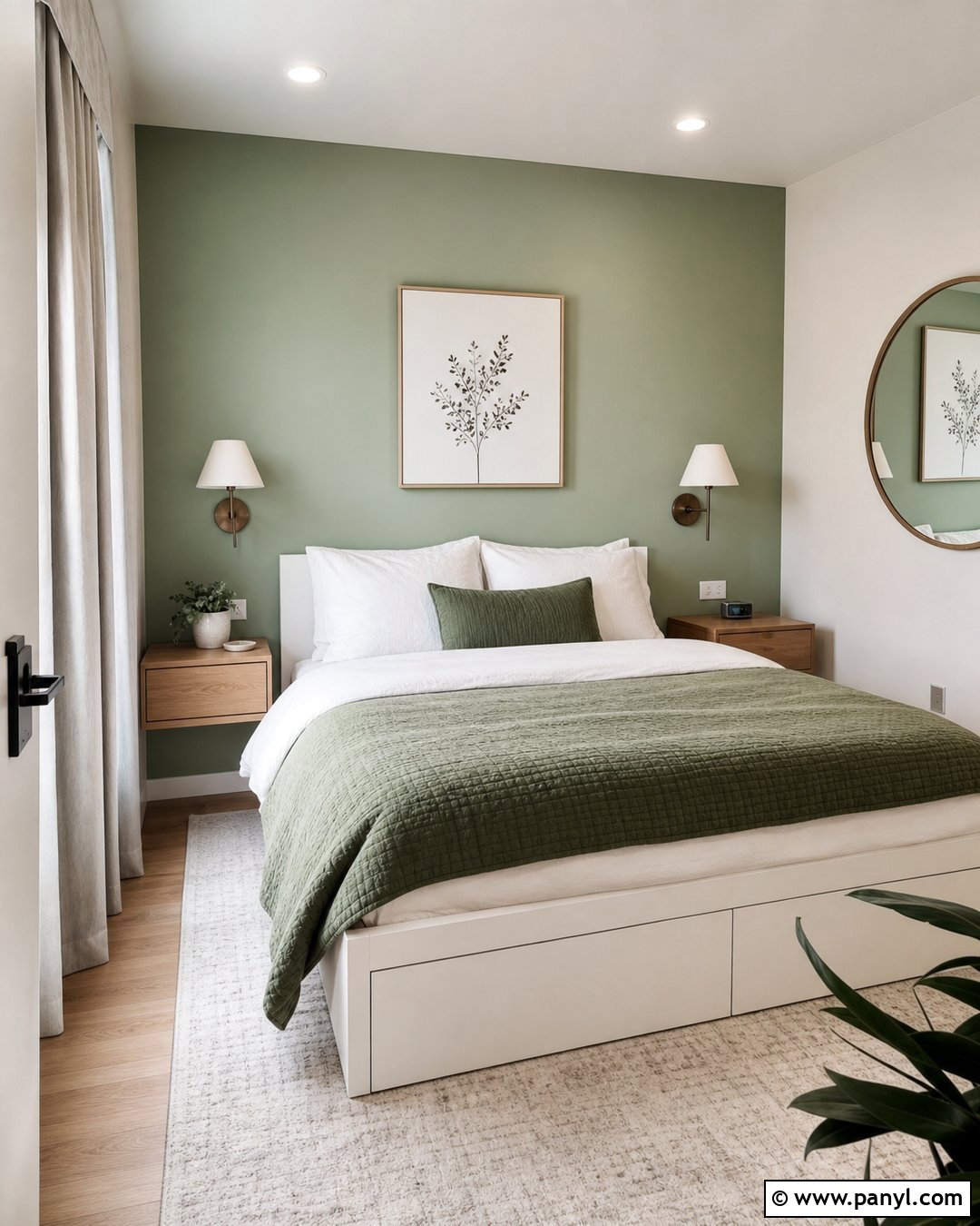 Green And White Small Room Walls - 30 Green And White Walls
