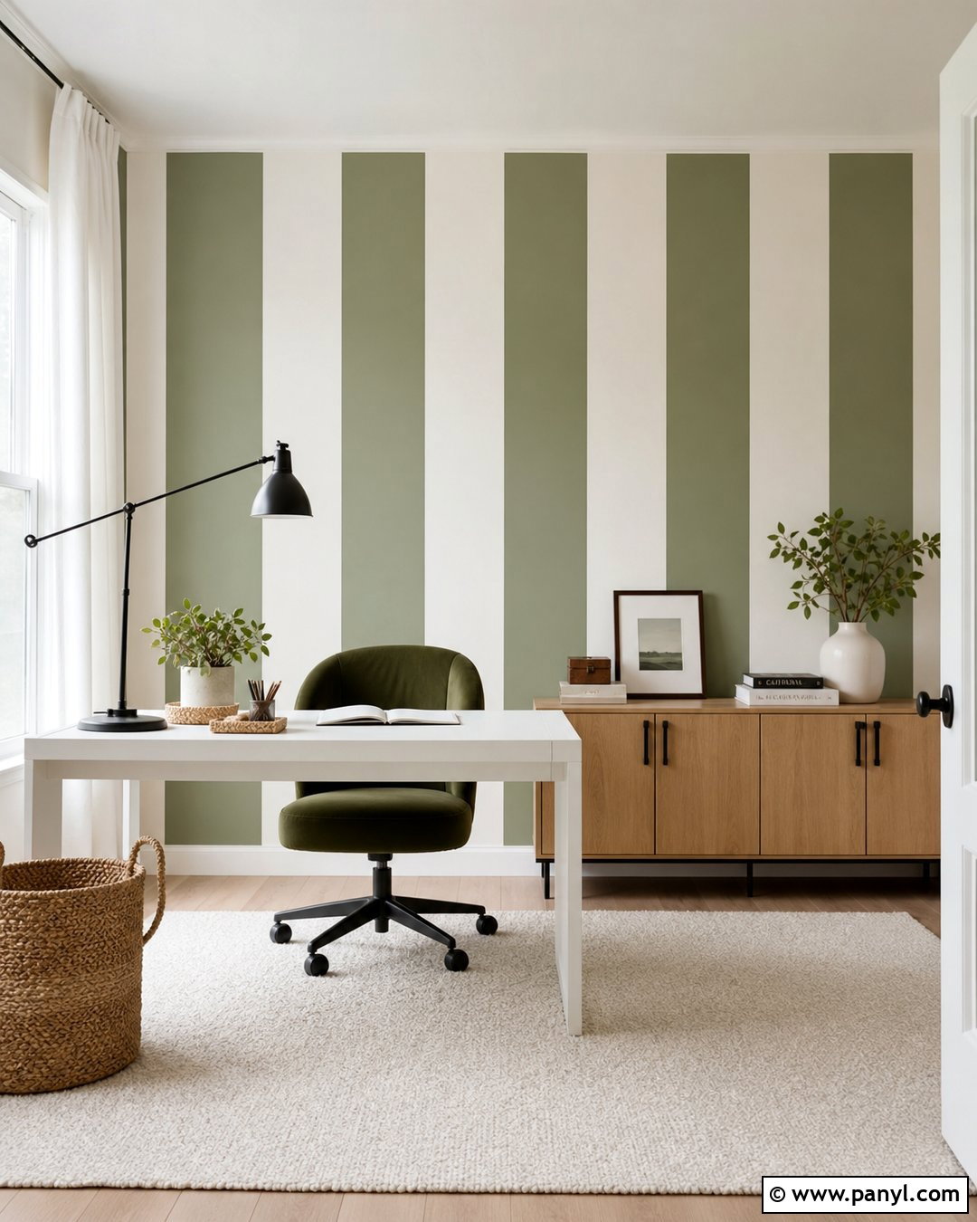 Green And White Striped Walls - 30 Green And White Walls