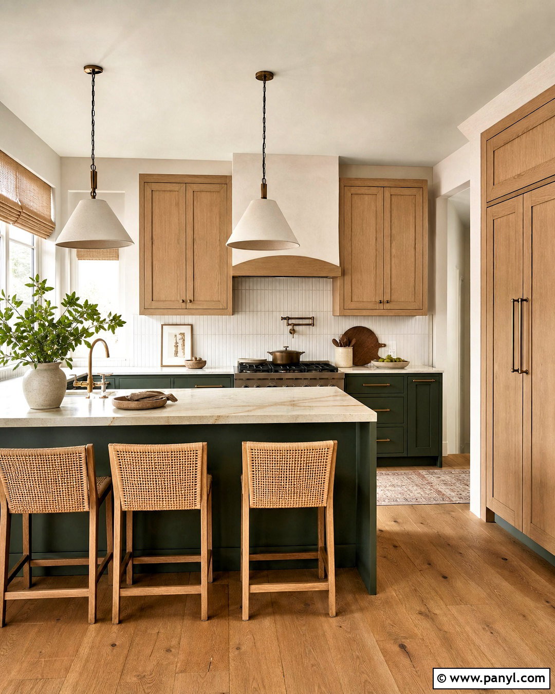 Green And Wood Kitchen - 20 earthy kitchen ideas