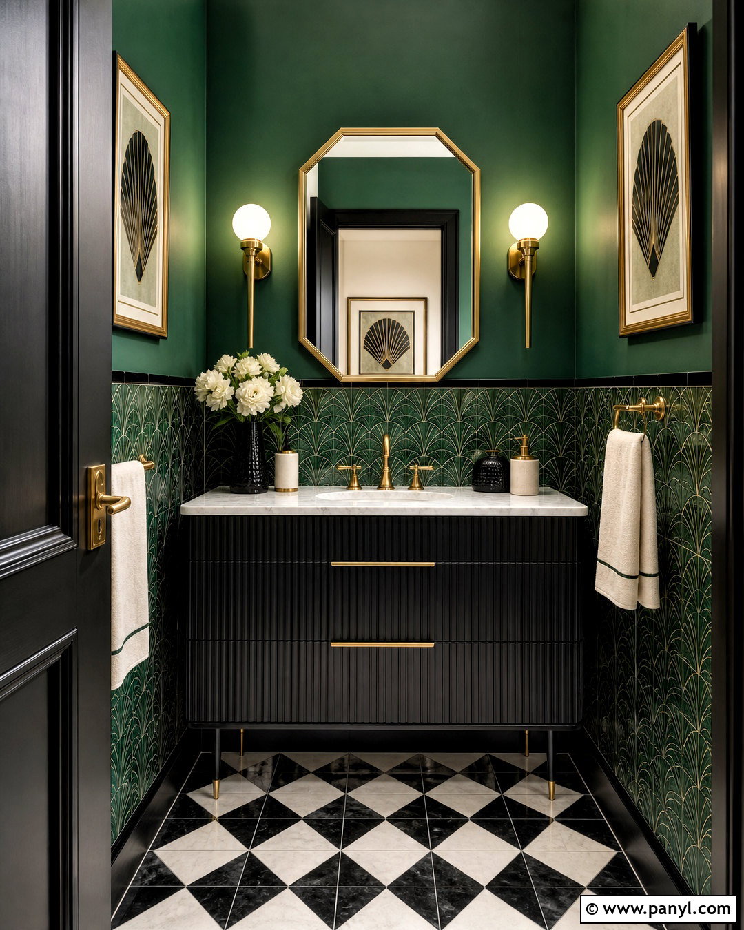 20 Green Powder Room Ideas for a Bold, Boutique-Style Look