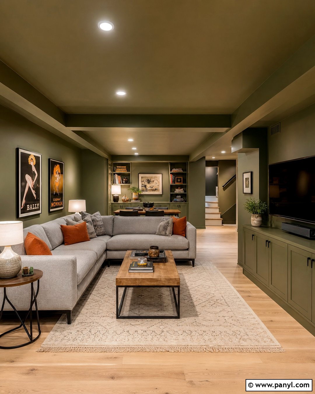 Green Basement Walls And Ceiling - 30 green walls and ceiling ideas