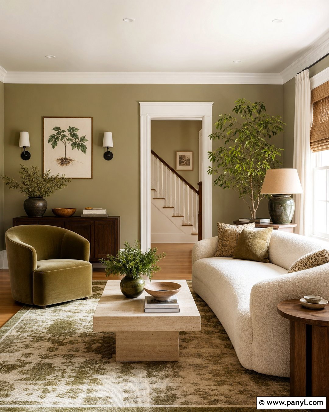 Green Beige Wall Paint for Natural Interiors - 20 Beige Wall Paint Sample Ideas