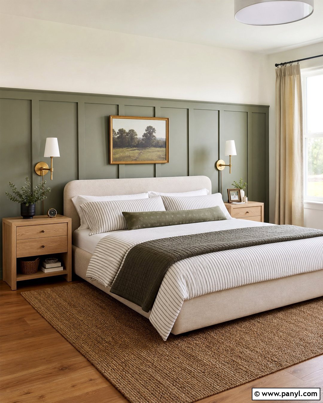 Green Board And Batten Accent Wall - 35 green accent walls