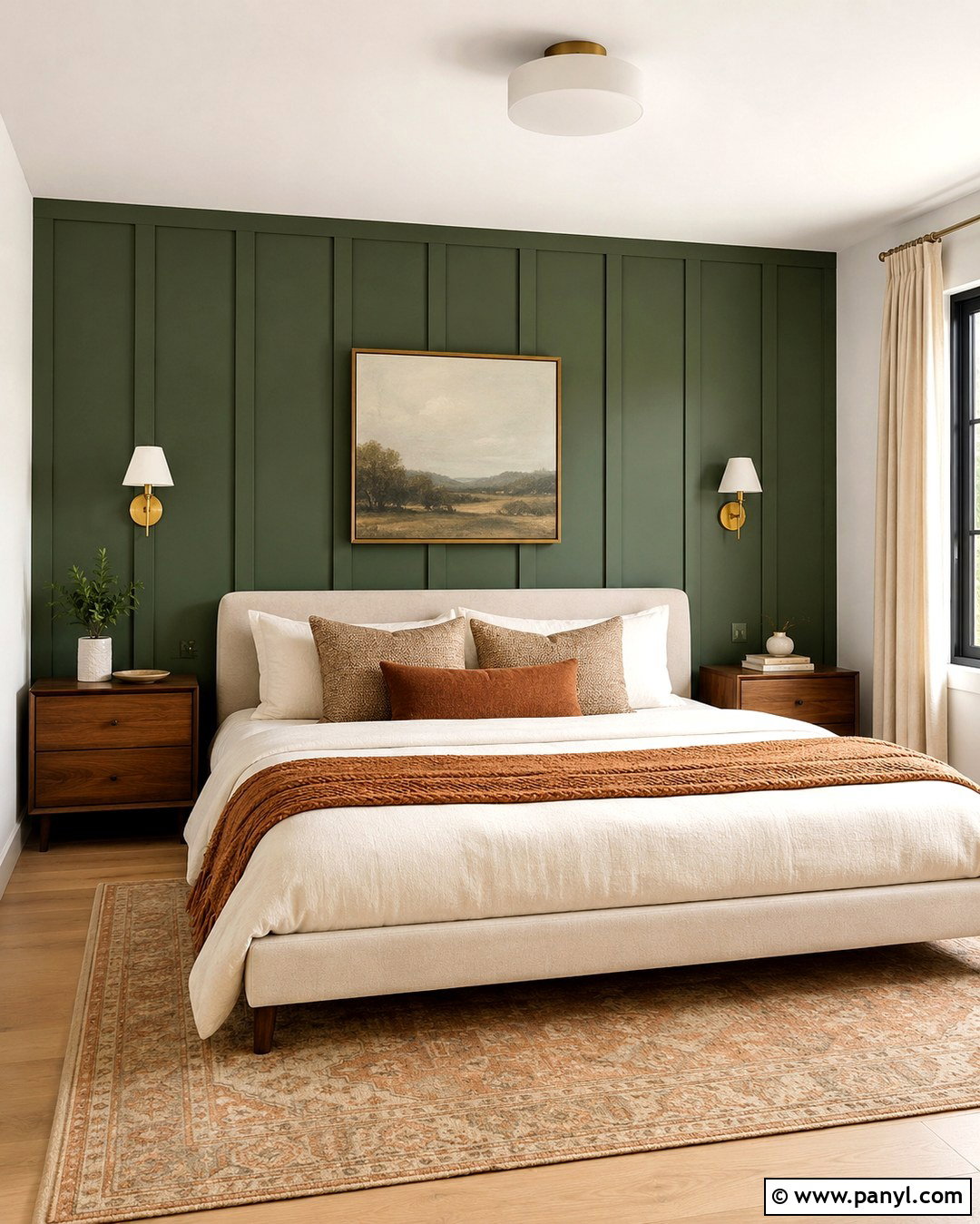 Green Board And Batten Accent Wall - 20 Best Green For Accent Wall Ideas