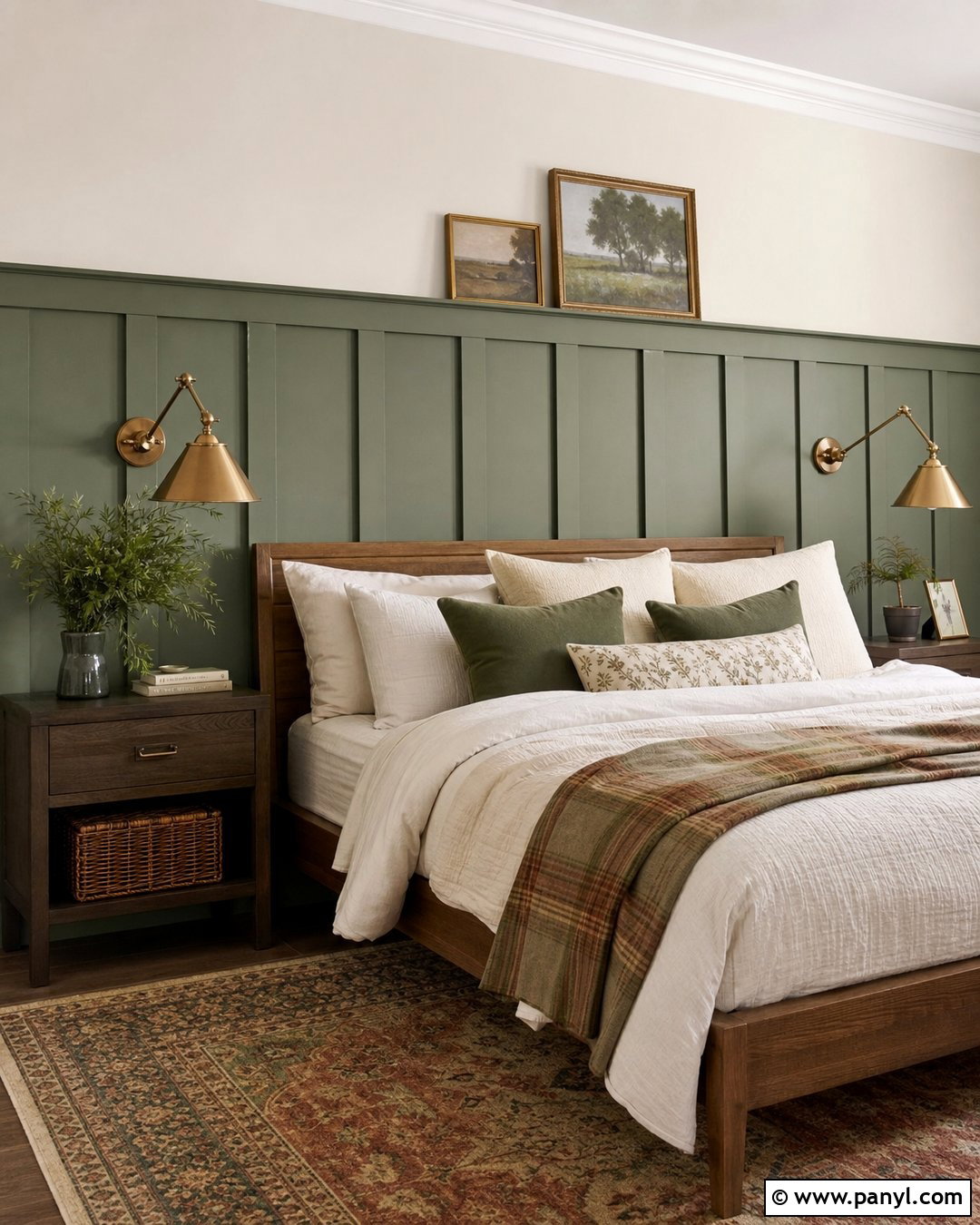 Green Board And Batten Wall - 30 Green Color Wall Ideas