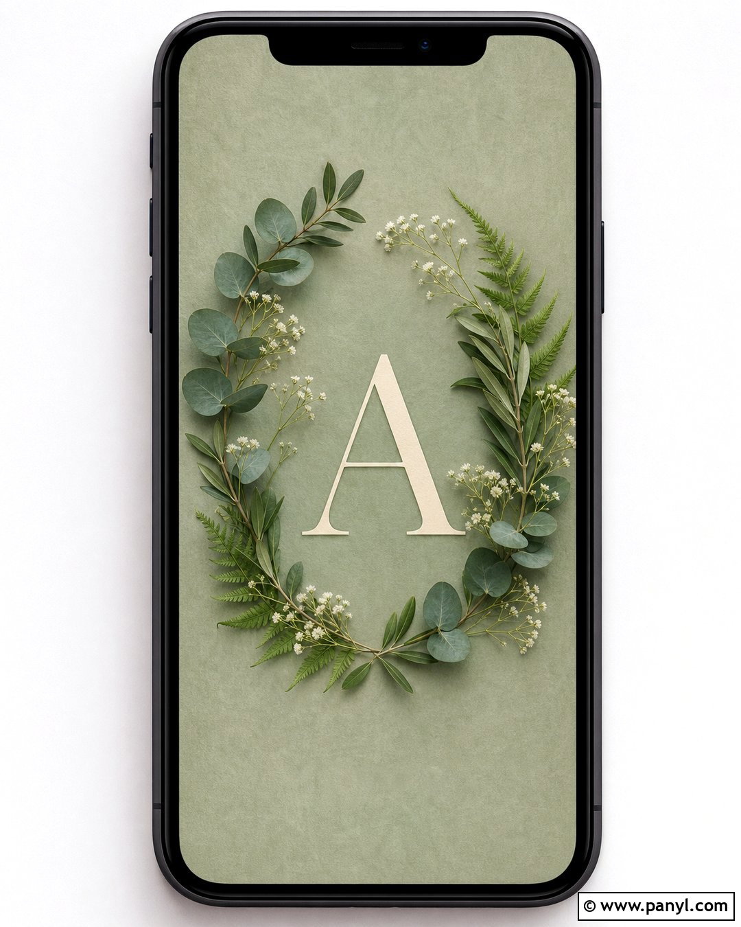 Green Botanical Letter A Wallpaper - 20 Wallpaper With The Initial A Ideas