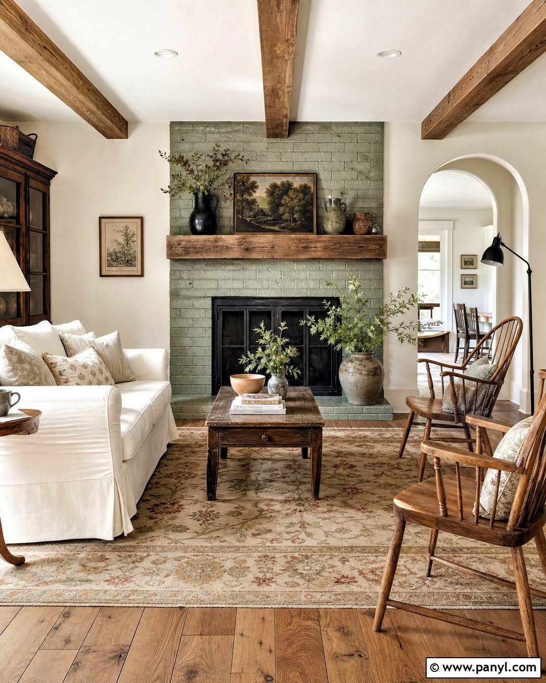 20 Green Brick Fireplace Ideas for a Cozy, Characterful Home