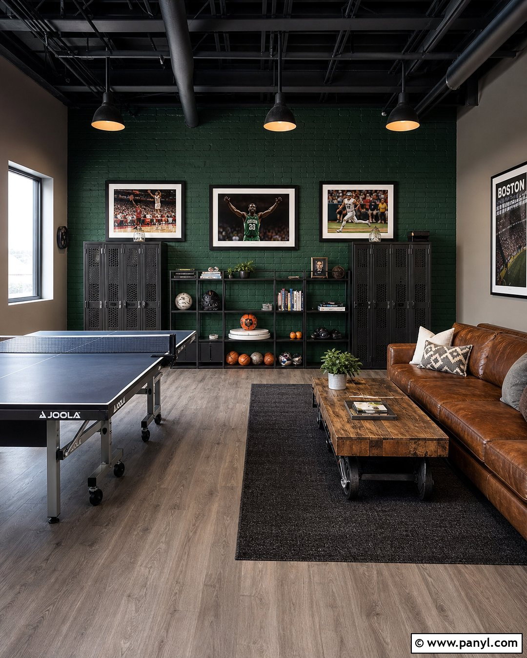 Green Brick Wall Game Room - 20 Green Wall Game Room Ideas